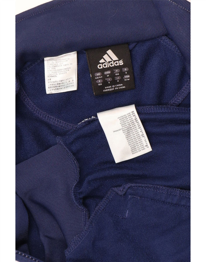 Adidas Herren-Trainingsanzug-Top-Jacke, UK 40/42, mittleres Marineblau, Farbblock