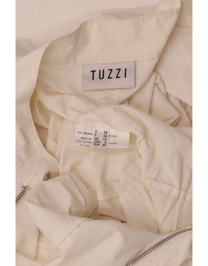 Tuzzi Langarm-Overall für Damen, UK 12, mittelweiße Baumwolle