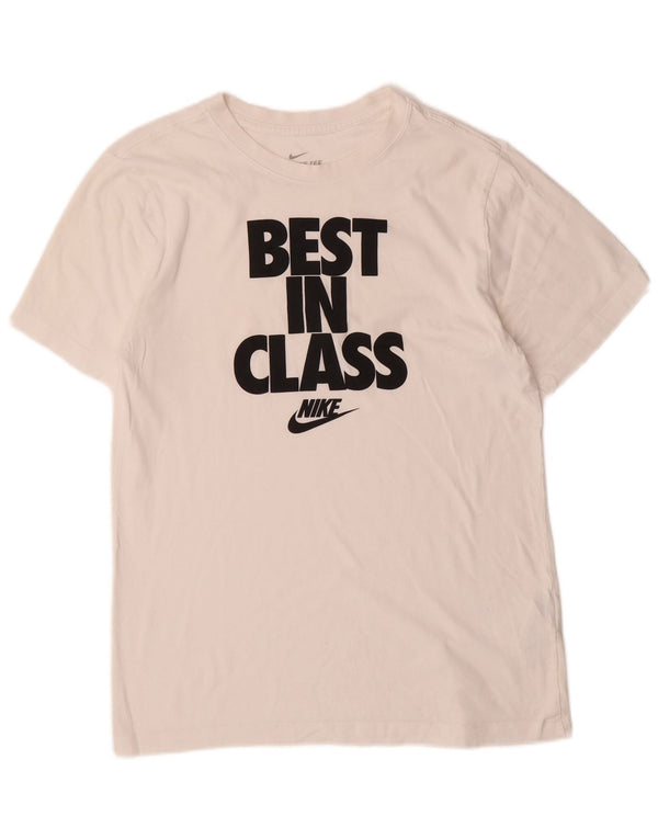 Nike Herren-T-Shirt mit Grafik, mittelweiße Baumwolle