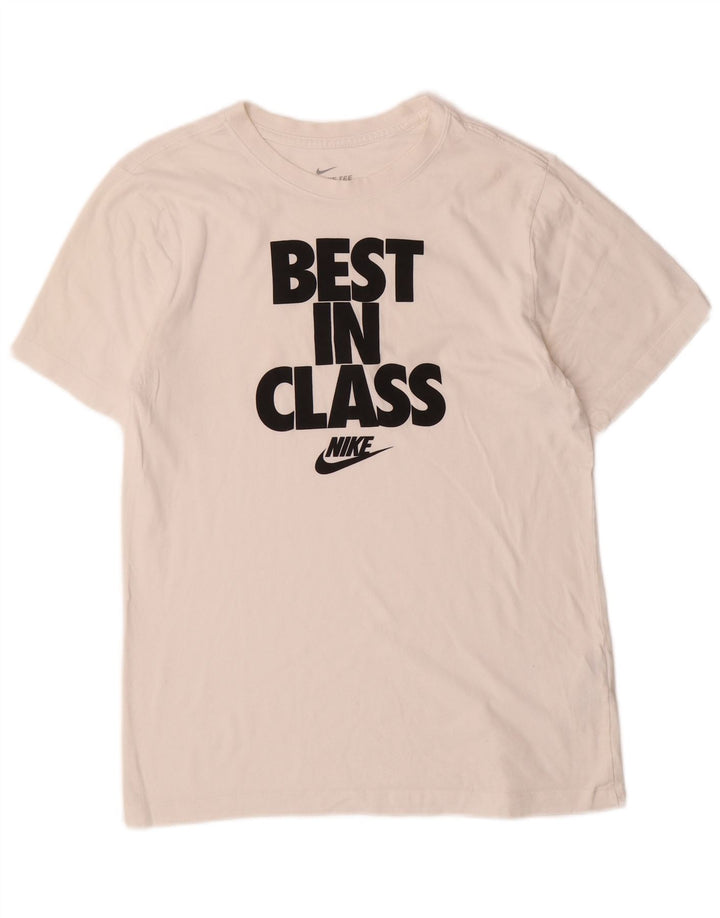 Nike Herren-T-Shirt mit Grafik, mittelweiße Baumwolle