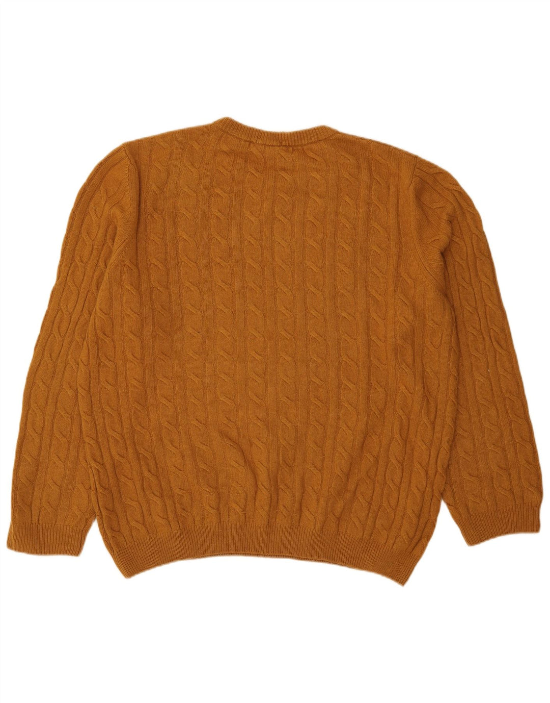 Timberland Herren-Pullover mit Rundhalsausschnitt, große braune Wolle