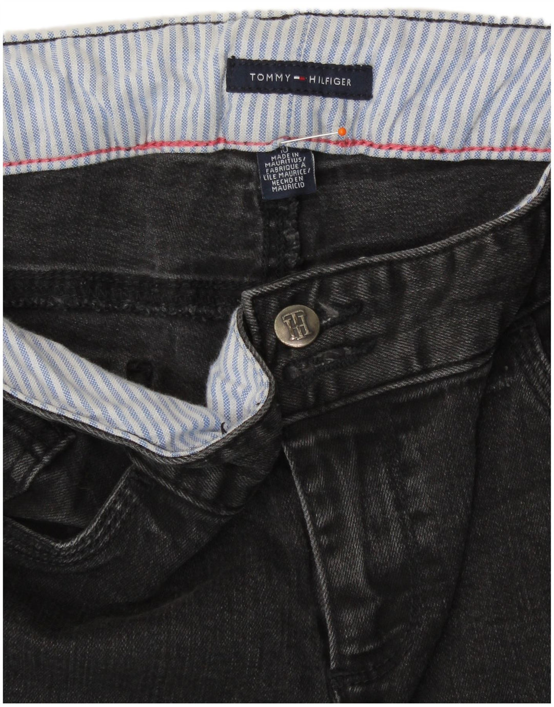 Tommy Hilfiger Damen Bootcut Jeans US 10 Large W32 L30 Graue Baumwolle