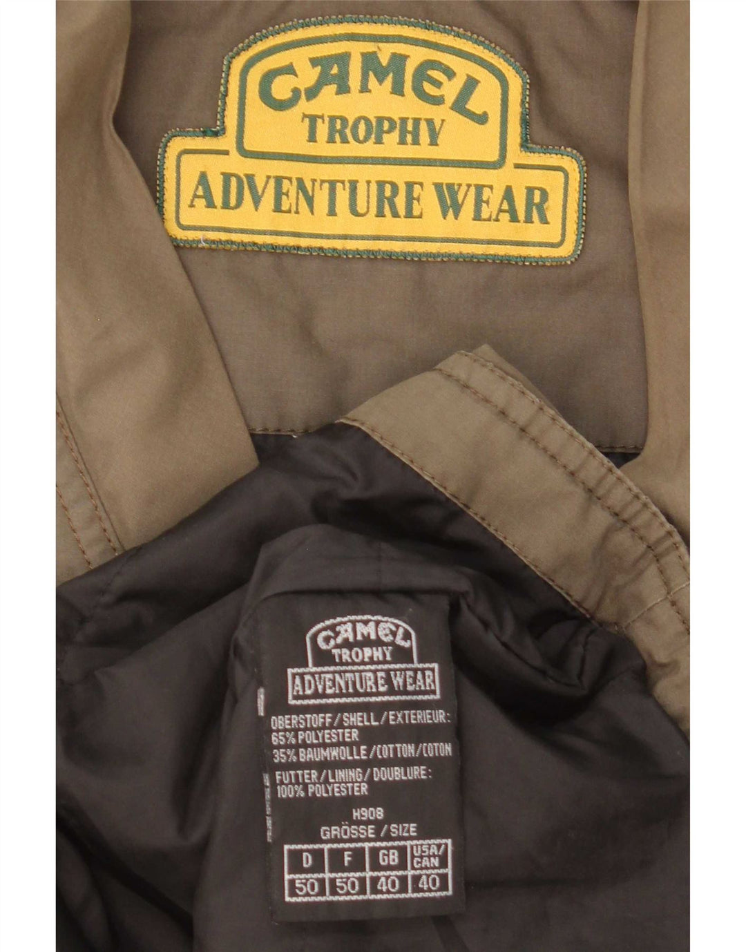 Camel Active Herren-Utility-Gilet UK 40 Large Khaki Polyester