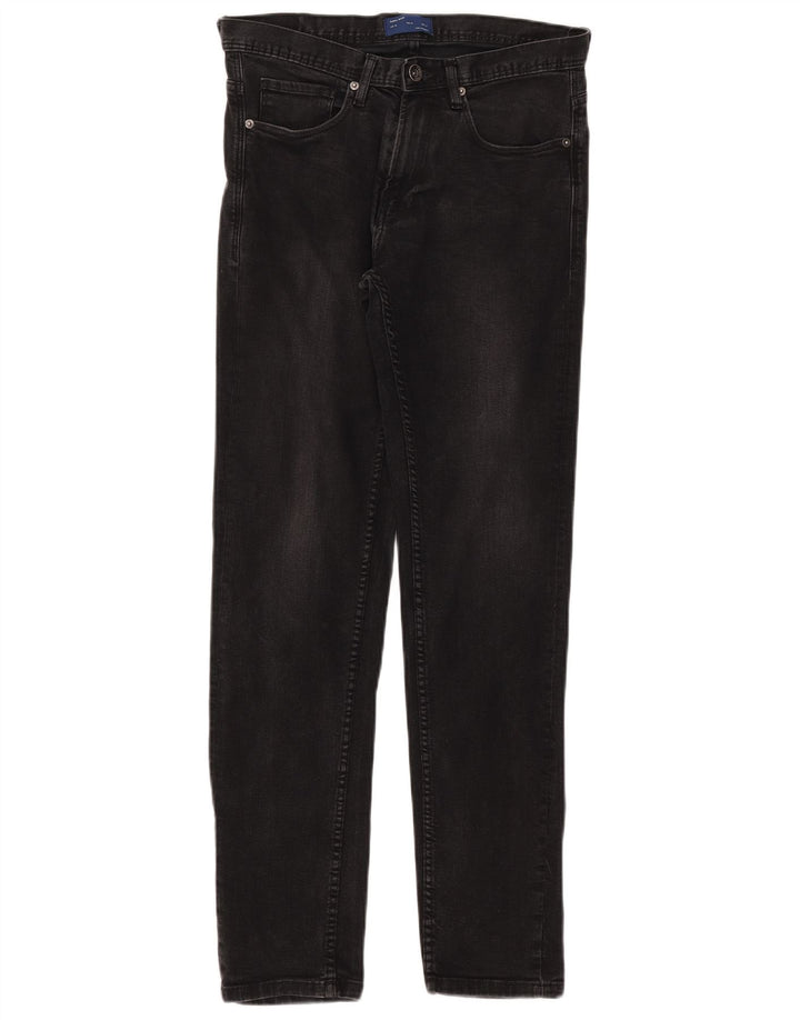 Zara Herren Slim Jeans EU 38 Small W30 L31 Schwarze Baumwolle