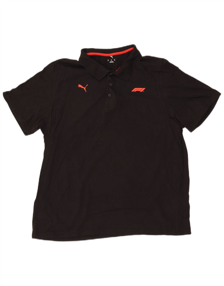 PUMA Herren Graphic Poloshirt 2XL Schwarz Baumwolle
