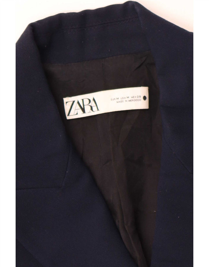 Zweireihiger Blazer für Damen von Zara, Gr. 14, mittleres Marineblau