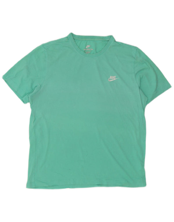 Nike Herren T-Shirt Top XL Türkis Baumwolle
