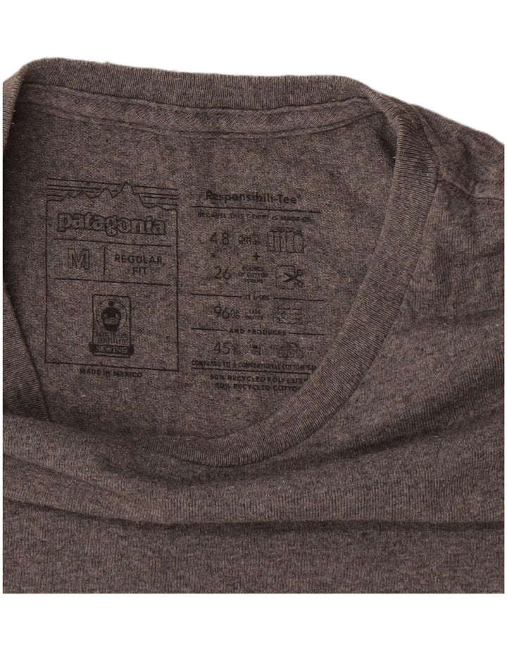 Patagonia Herren-T-Shirt mit normaler Passform, mittelgraue Baumwolle