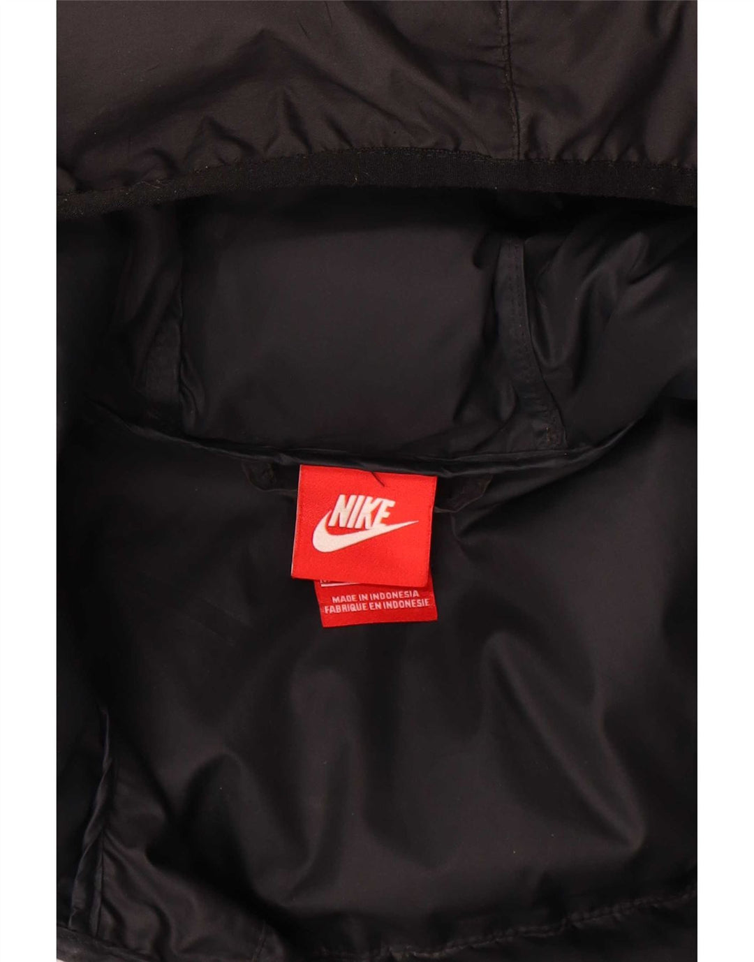 Nike Herren-Jacke mit Kapuze, gepolstert, Größe 38, Schwarz