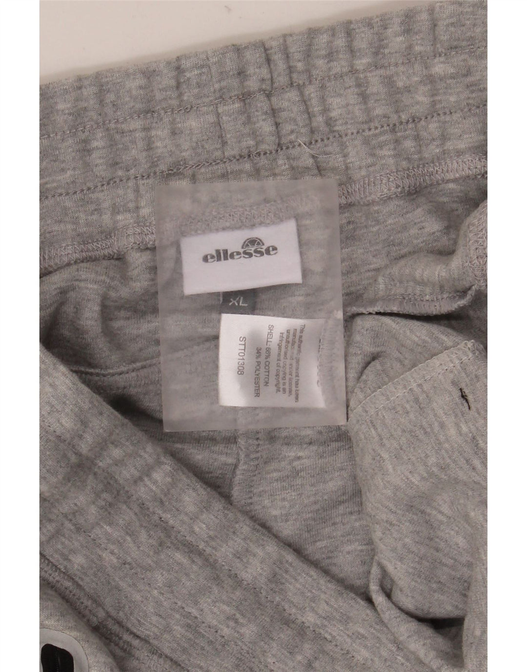 Ellesse Herren-Trainingshose XL, graue Baumwolle