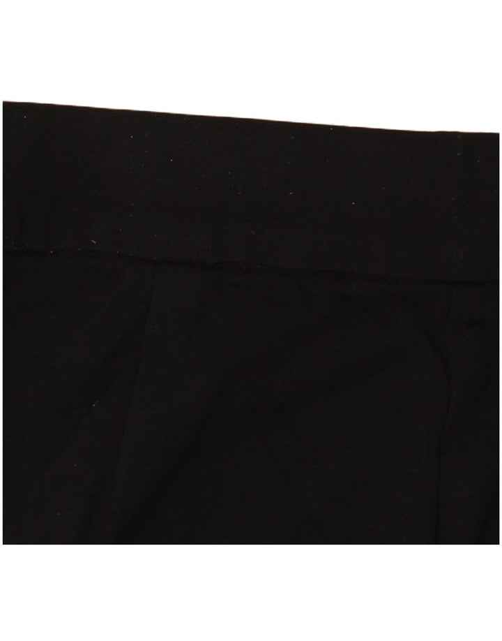 Marks & Spencer Damen Gerade Freizeithose UK 8 Small Schwarze Viskose