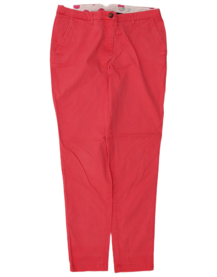 BODEN Damen Slim Chinohose UK 12 Medium W32 L30 Rosa Baumwolle