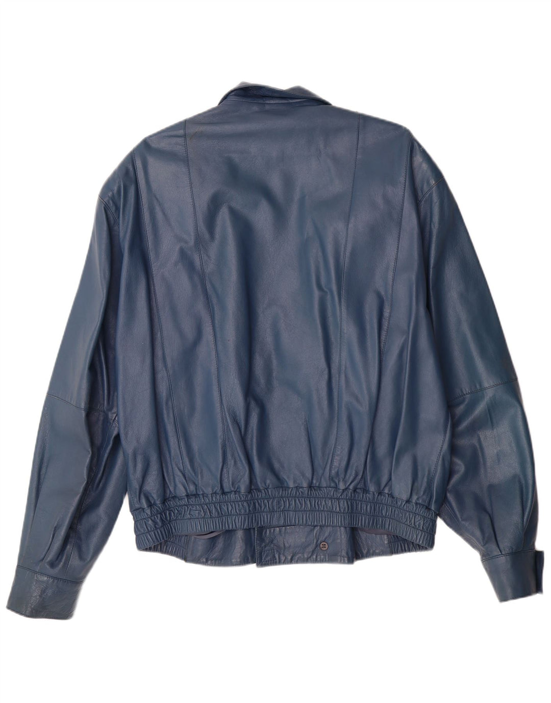 VINTAGE Herren Militärlederjacke IT 52 XL Blaues Leder