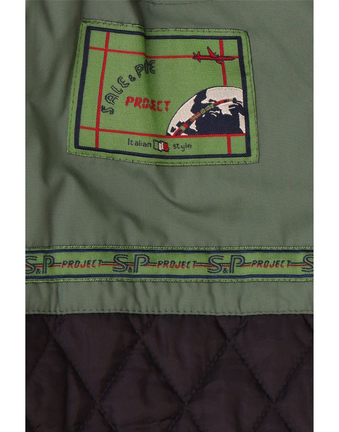 Vintage Herren Wattierte Jacke UK 42 XL Grün