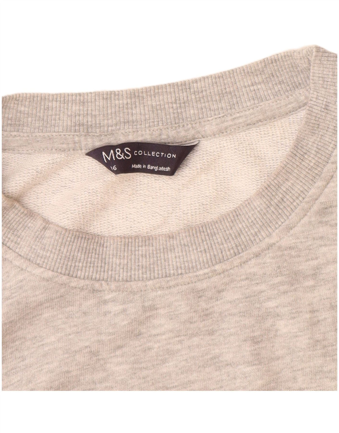 Marks & Spencer Damen-Sweatshirt in Übergröße, Gr. 40, Grau, Baumwolle