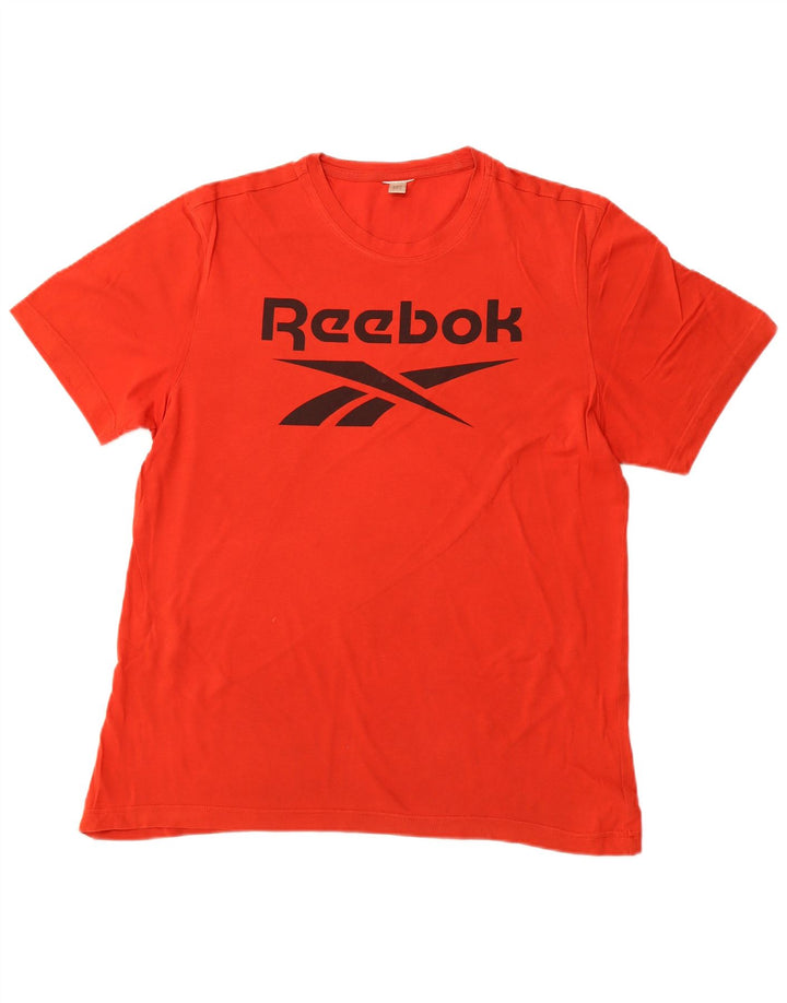 REEBOK Herren Grafik-T-Shirt-Oberteil Mittelorange