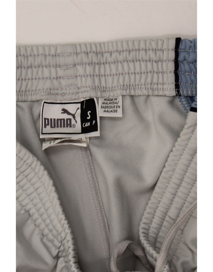 PUMA Mens Tracksuit Trousers Small  Grey Colourblock Polyester Vintage Puma and Second-Hand Puma from Messina Hembry 