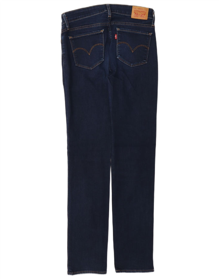 Levi's Damen 712 Slim Jeans W28 L32 Marineblau Baumwolle