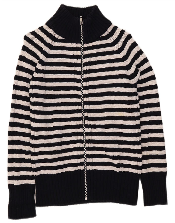 Marks & Spencer Damen-Cardigan-Pullover UK 16 Large Marineblau gestreift
