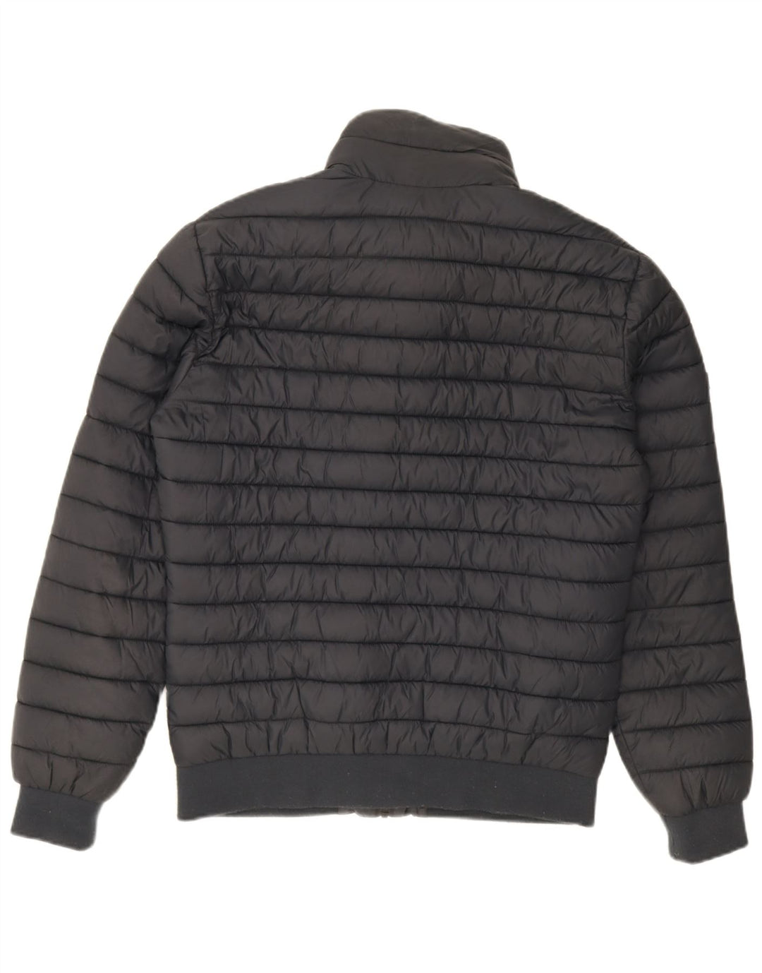 Superdry Herren Wattierte Jacke UK 40 Large Marineblaues Nylon