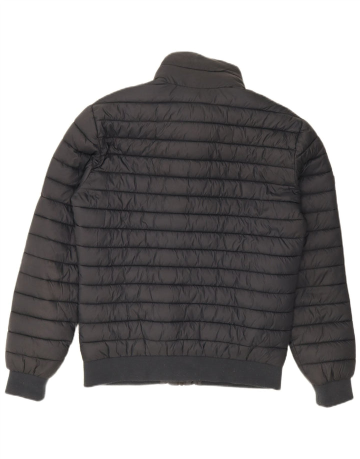 Superdry Herren Wattierte Jacke UK 40 Large Marineblaues Nylon