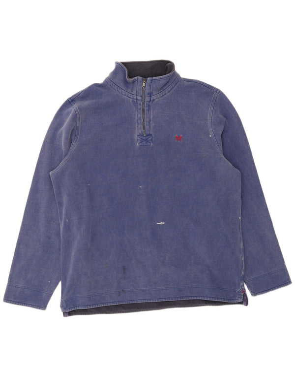 Crew Clothing Herren-Sweatshirt mit Reißverschluss, 3XL, Marineblau, Baumwolle