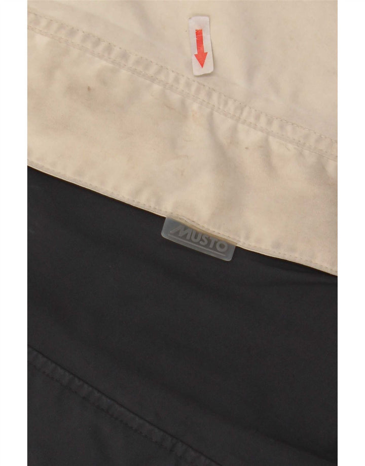 Musto wasserdichte Jacke mit Kapuze für Jungen, 9–10 Jahre, Schwarz, Farbblock