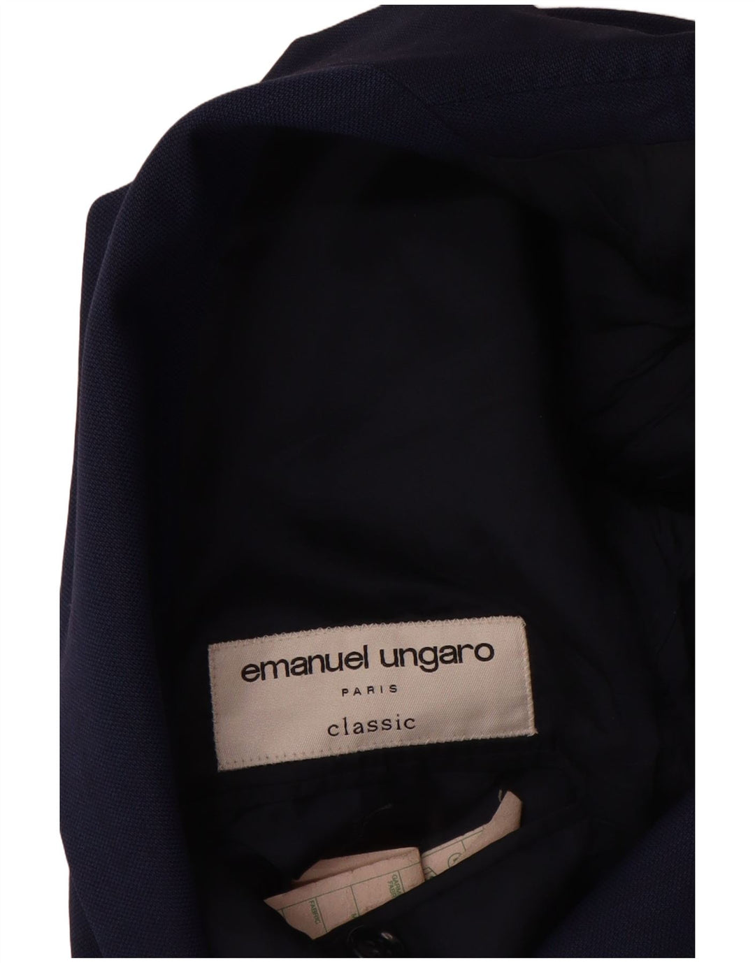 EMANUEL UNGARO Herren-Blazer mit 3 Knöpfen, IT 50, Größe L, Marineblau