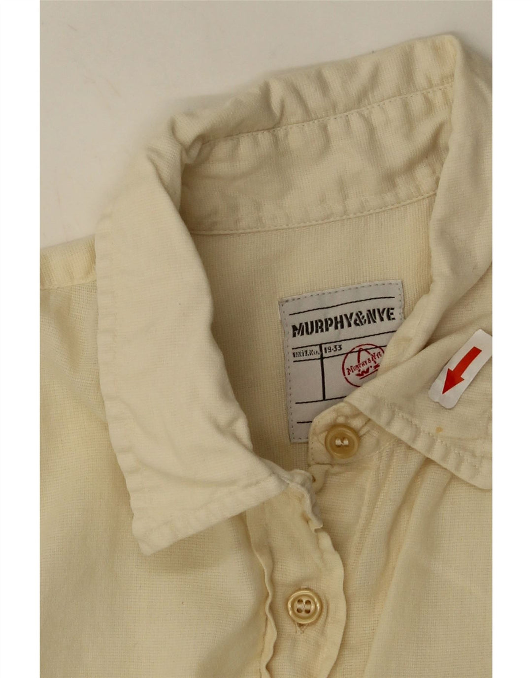 Murphy & Nye Damenhemd UK 16 Large Beige Baumwolle