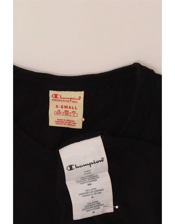 Champion Herren Top Langarm XS Schwarz Baumwolle
