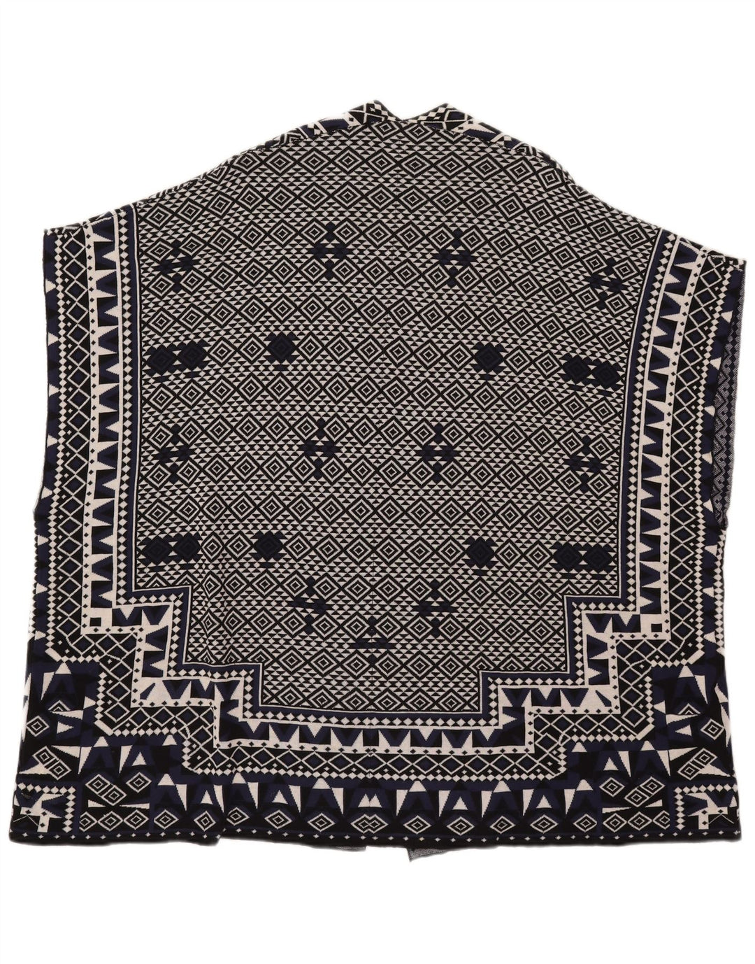 French Connection Damen-Cardigan-Pullover UK 10 Small Marineblau Geometrisch