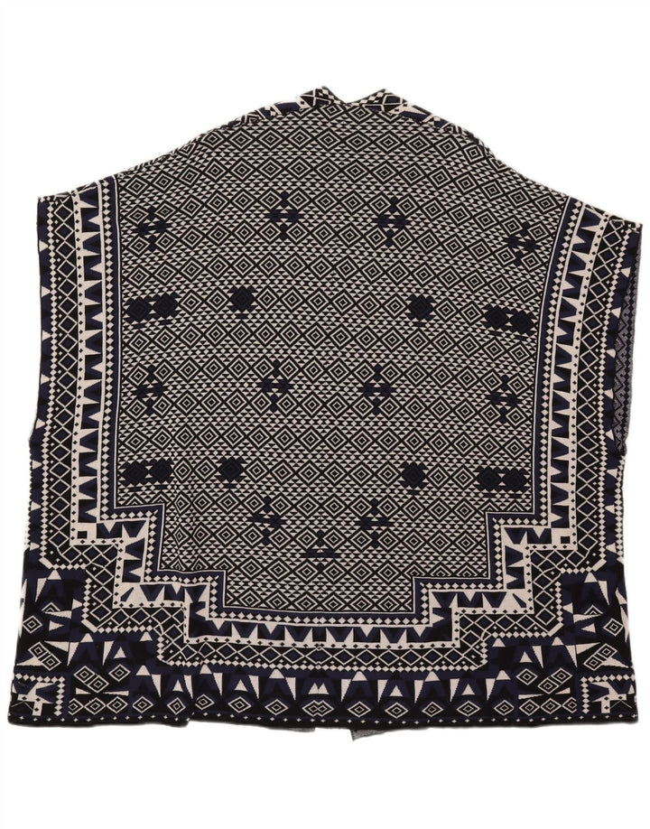 French Connection Damen-Cardigan-Pullover UK 10 Small Marineblau Geometrisch