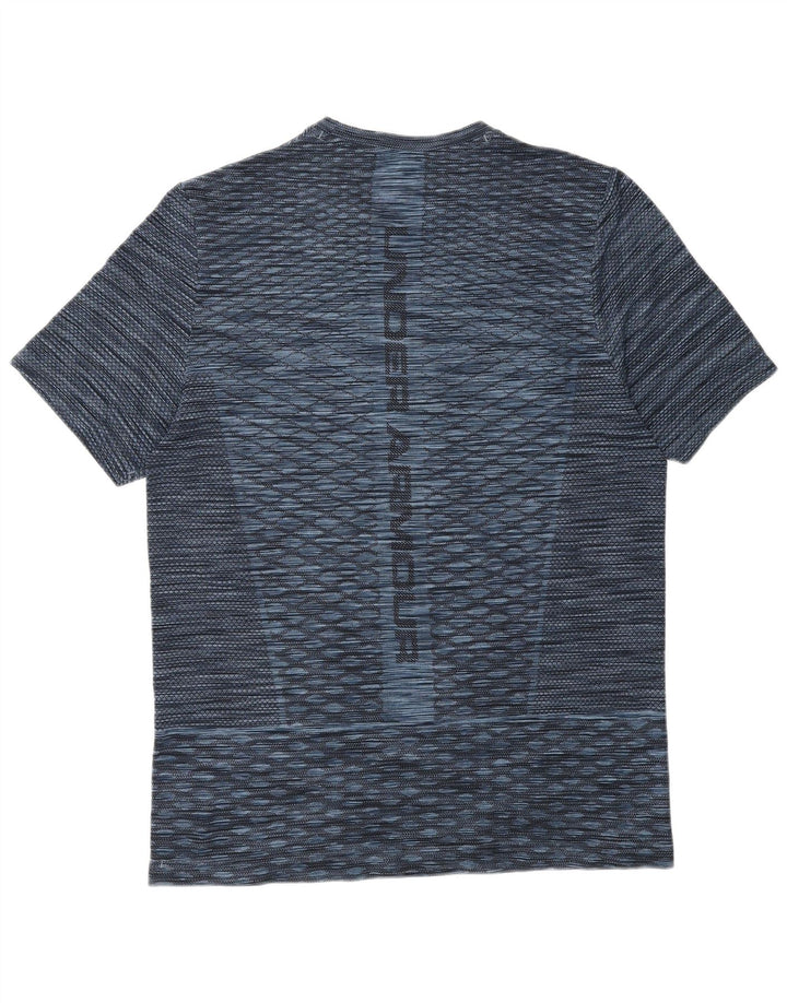 Under Armour Herren T-Shirt Top Large Blau meliert Polyester Sport