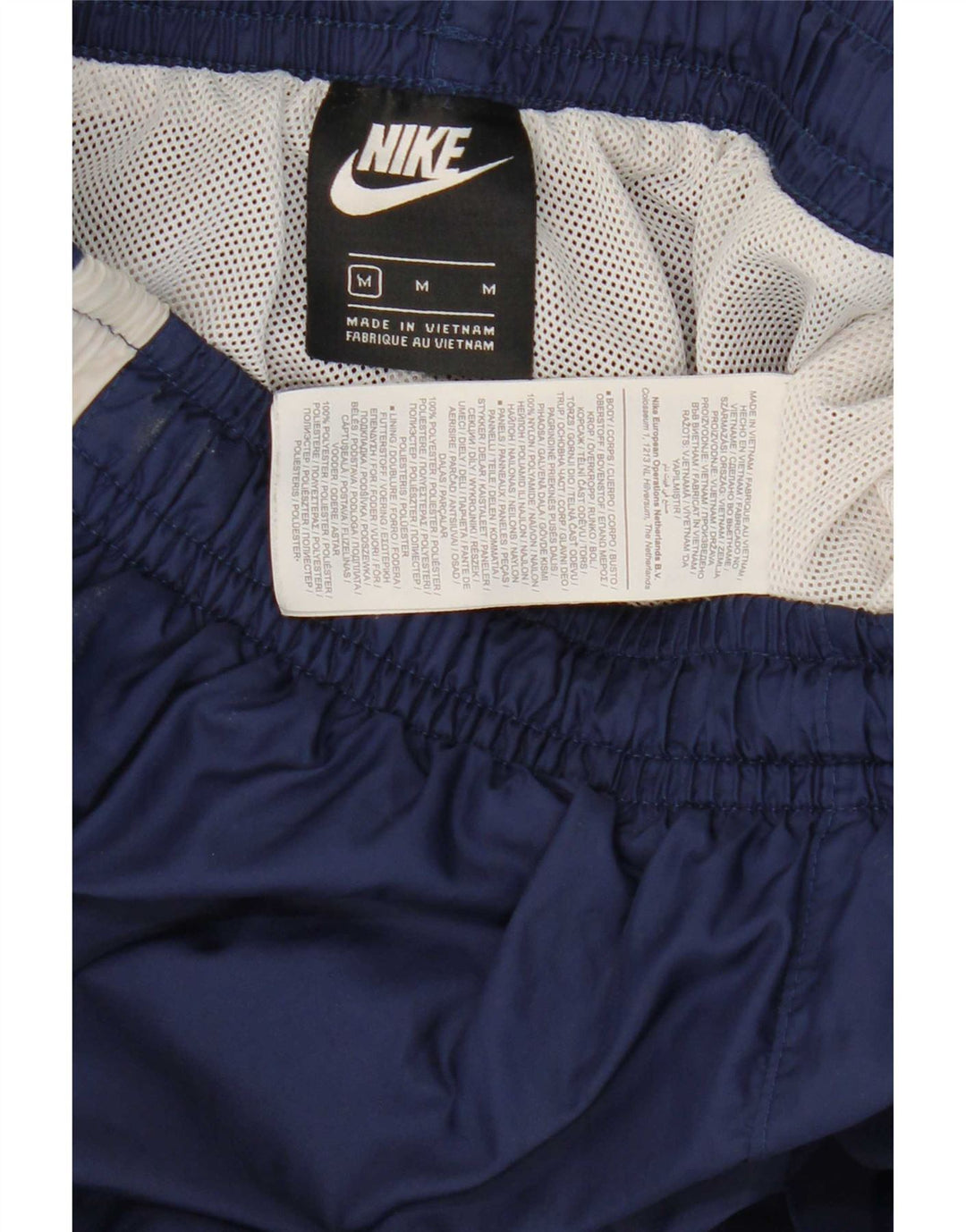 Nike Herren-Trainingshose, Jogginghose, mittelgroß, Marineblau, Farbblock