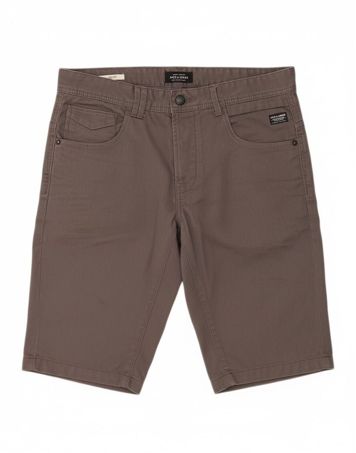 JACK & JONES Mens Anti Fit Casual Shorts Medium W32  Grey Polyester