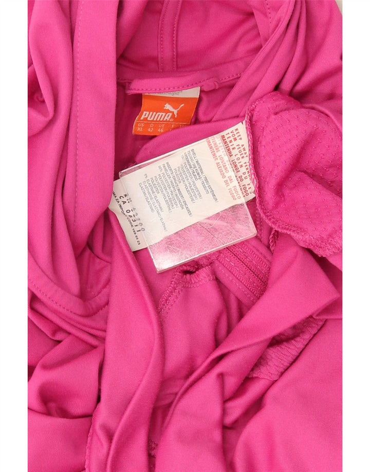 Puma Damen-Kapuzenpullover mit Reißverschluss, Gr. 16, groß, rosa, Polyester