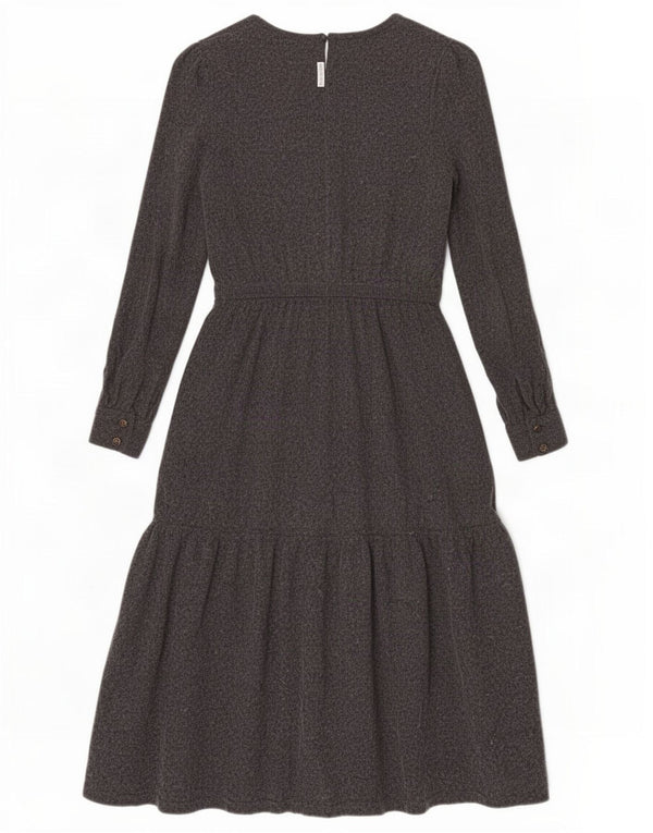 White Stuff Langarm-Pulloverkleid für Damen, Gr. 8, Größe S, graue Viskose