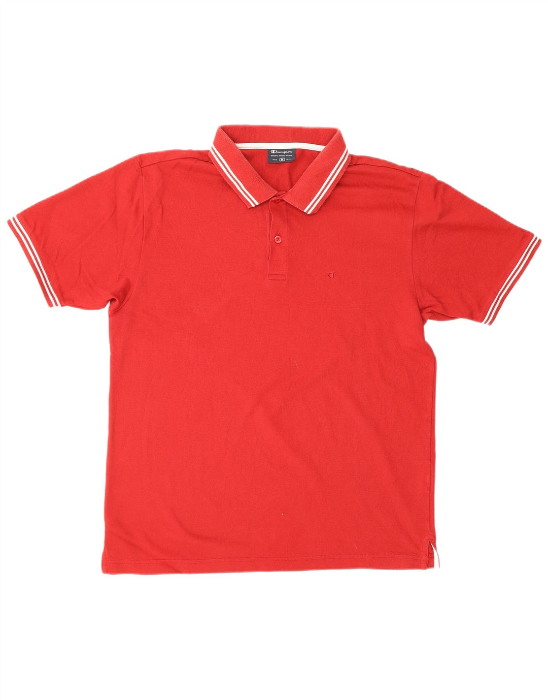 CHAMPION Herren-Poloshirt aus mittelroter Baumwolle