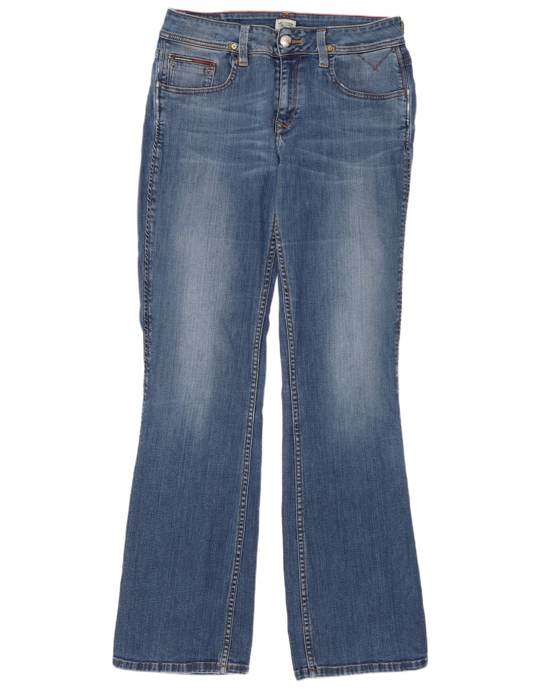 Tommy Hilfiger Damen Bootcut Jeans W32 L32 Blau