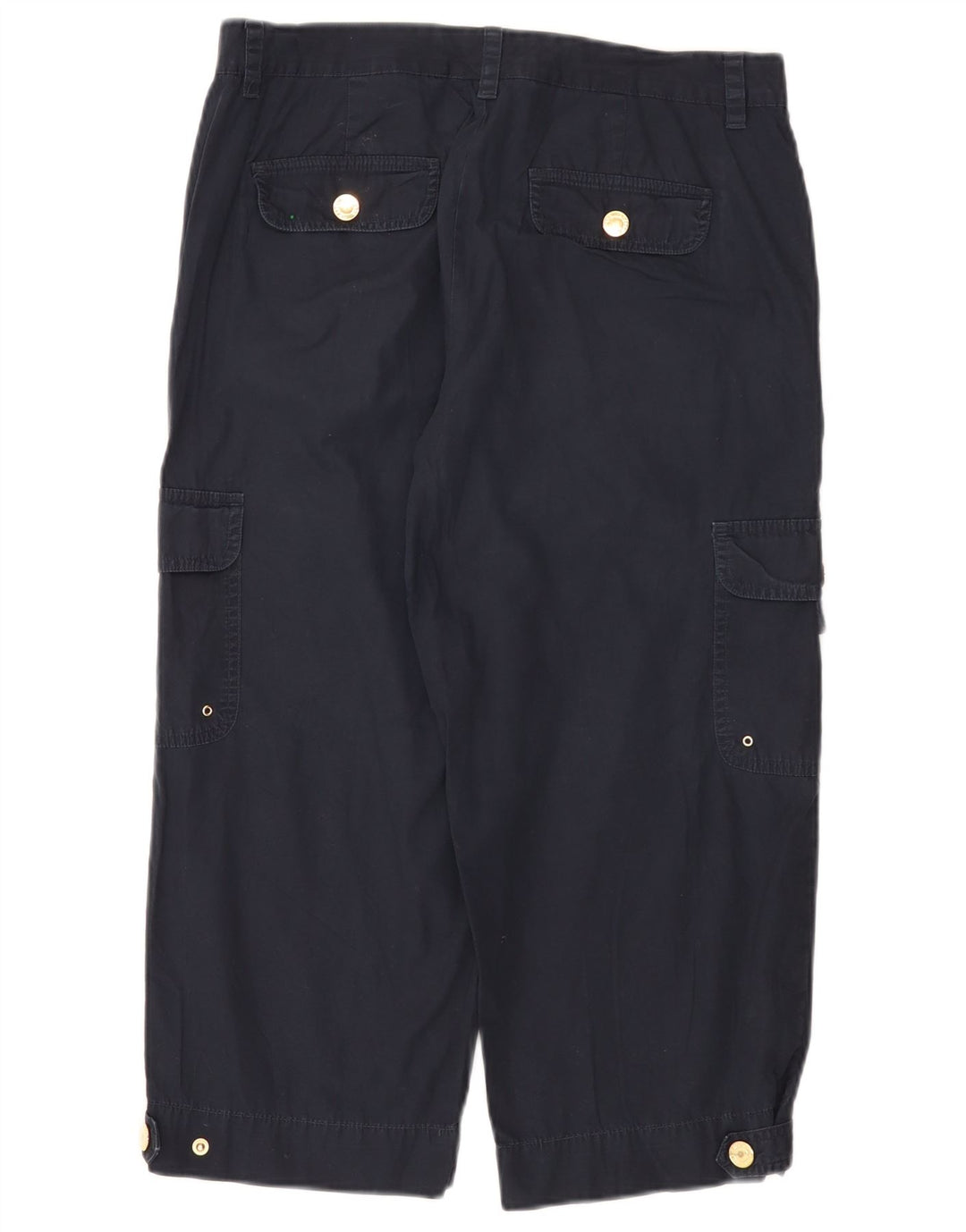 Chaps Damen gerade Capri-Cargohose US 8 Medium W32 L21 Marineblau