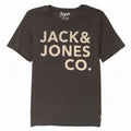 Jack & Jones Herren-T-Shirt mit Grafik, Größe L, Grau, Baumwolle