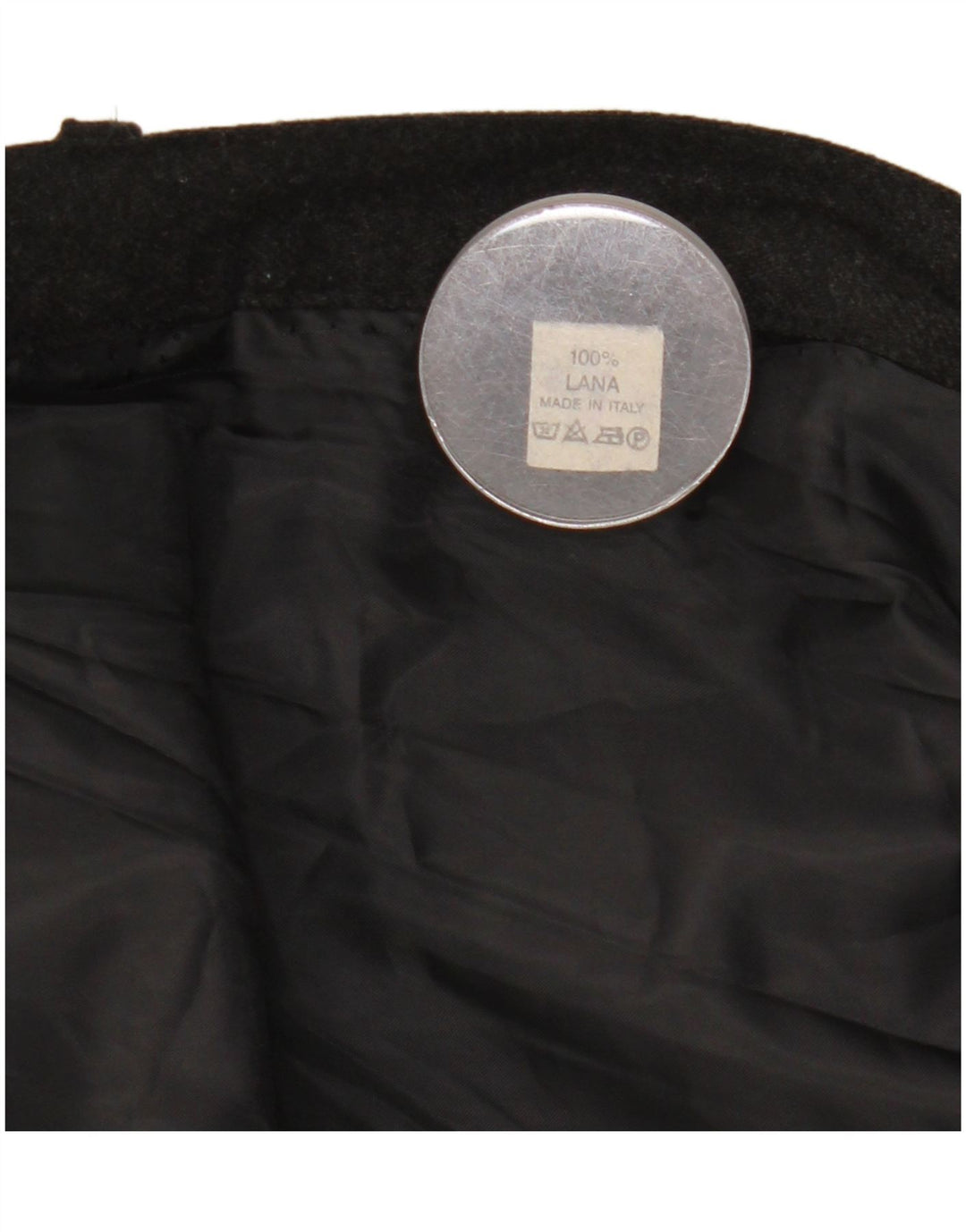 Vintage Damen Messer Faltenrock W29 Mittelgraue Wolle