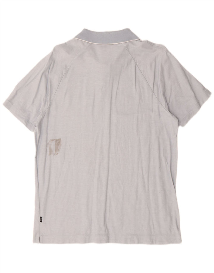 Hugo Boss Herren-Poloshirt mit normaler Passform, große blaue Baumwolle