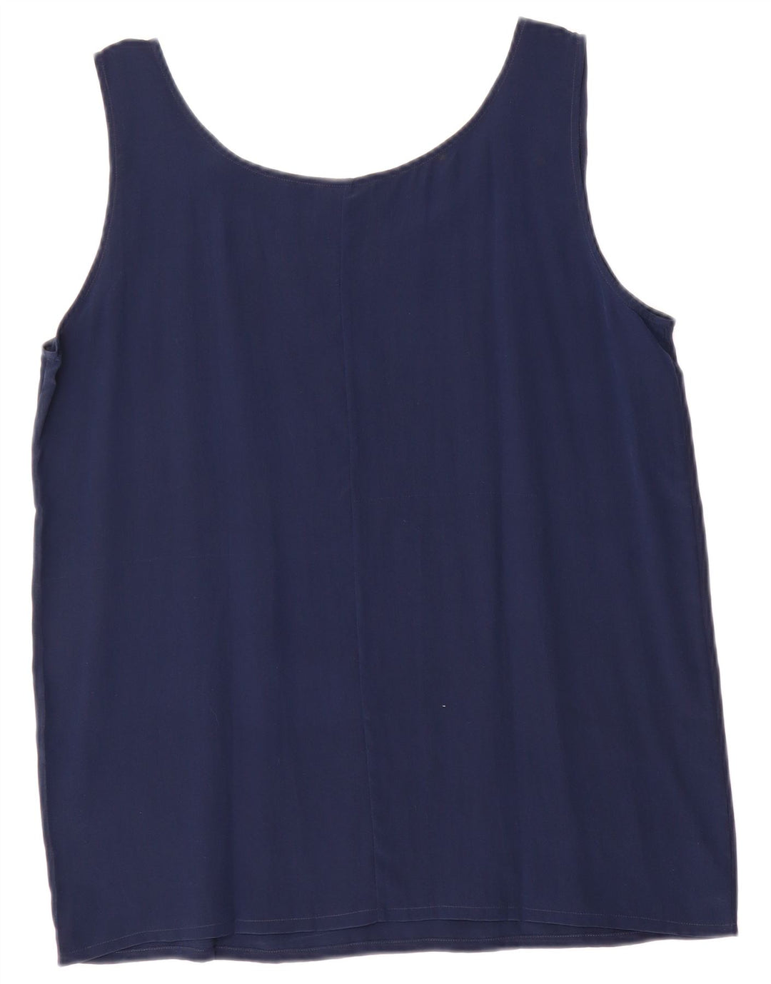 Vintage Damen Weste Top UK 14 Medium Marineblau