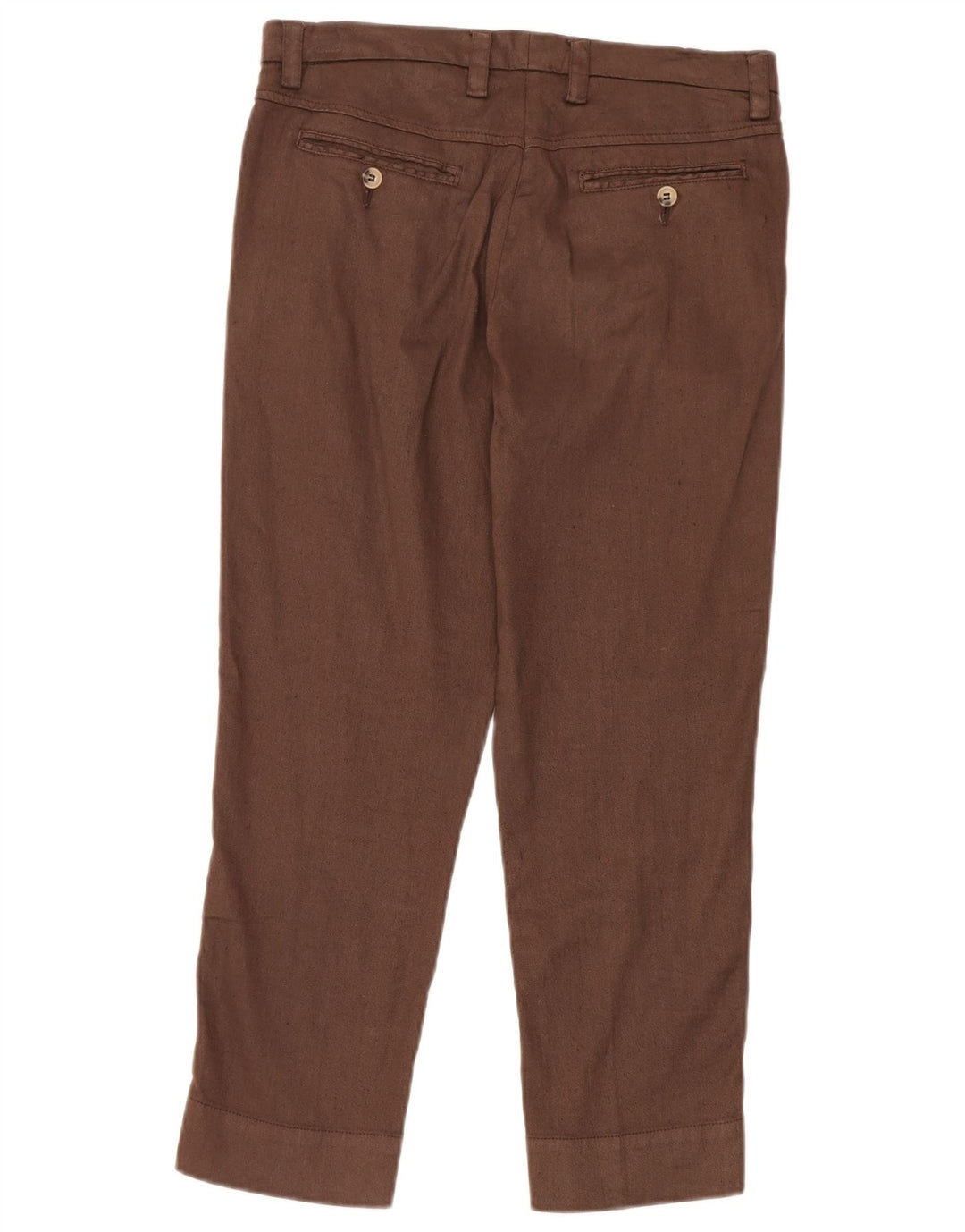 Marlboro Classics Damen-Kurzhose W30 L24 Braunes Leinen