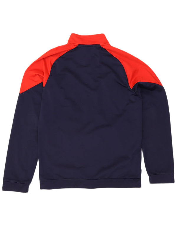 Puma Jungen Grafik-Trainingsanzug-Top-Jacke, 15–16 Jahre, Marineblau, Farbblock