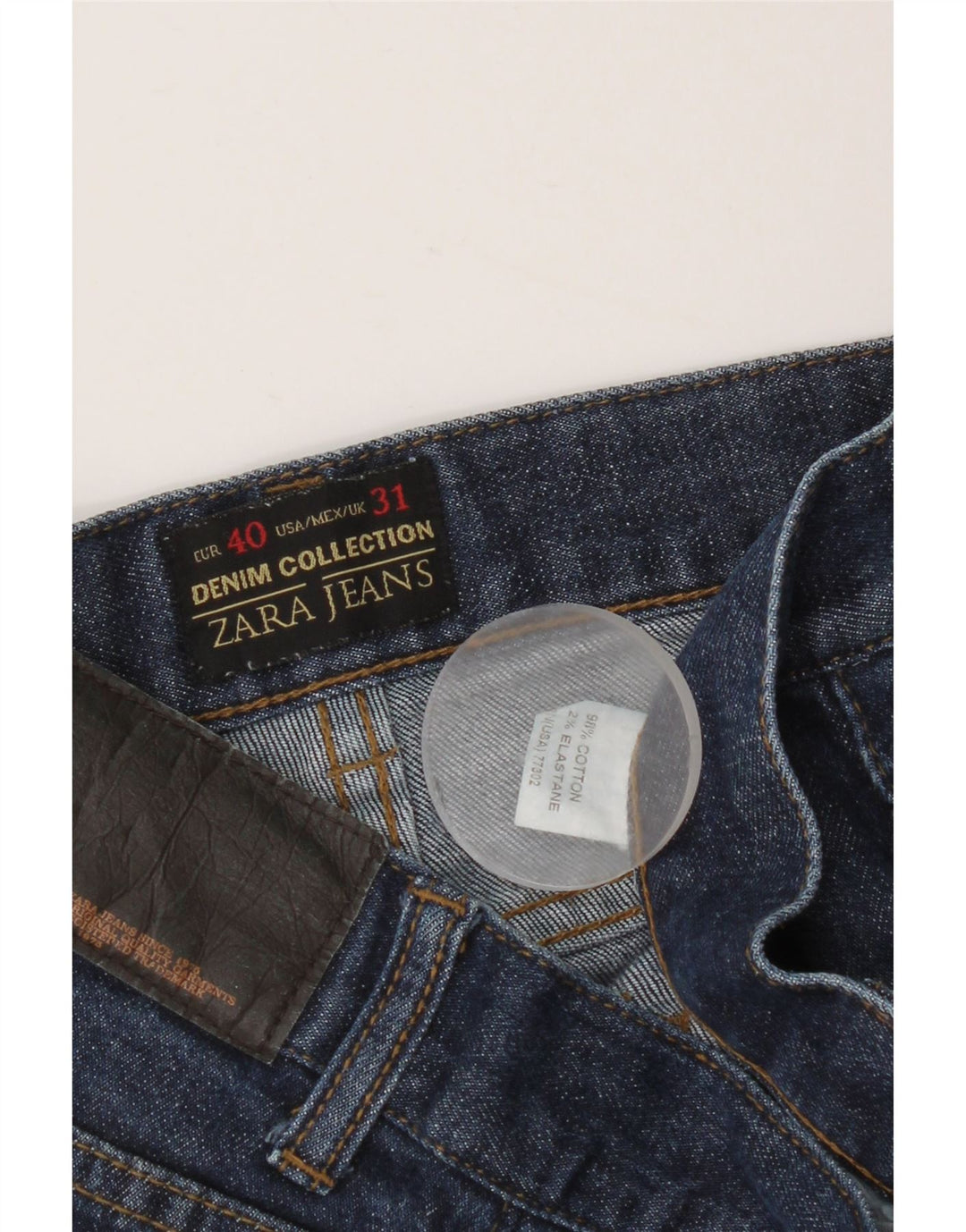 ZARA Herren Slim Jeans EU 40 Mittel W31 L26 Blaue Baumwolle