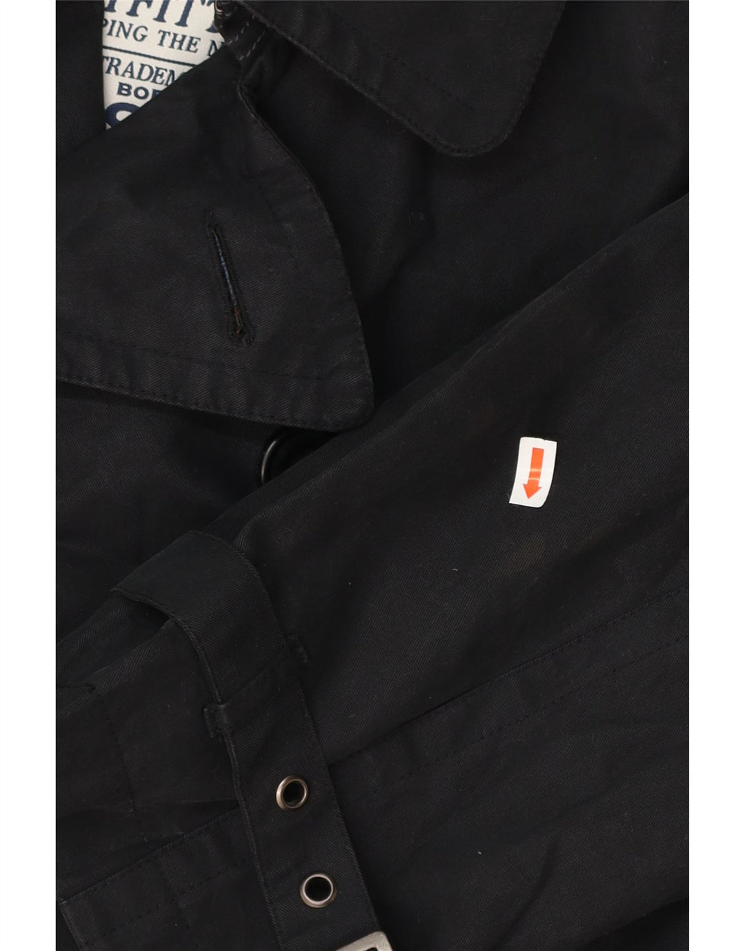 BODEN Herren Trenchcoat UK 40 Große schwarze Baumwolle