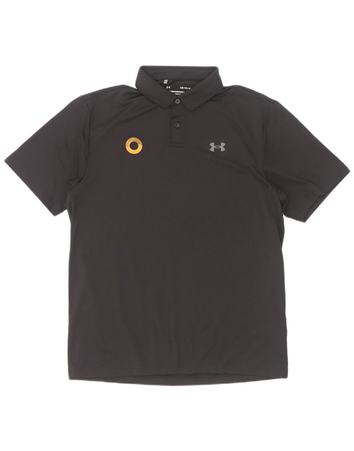 Under Armour Herren-Poloshirt, großes schwarzes Polyester
