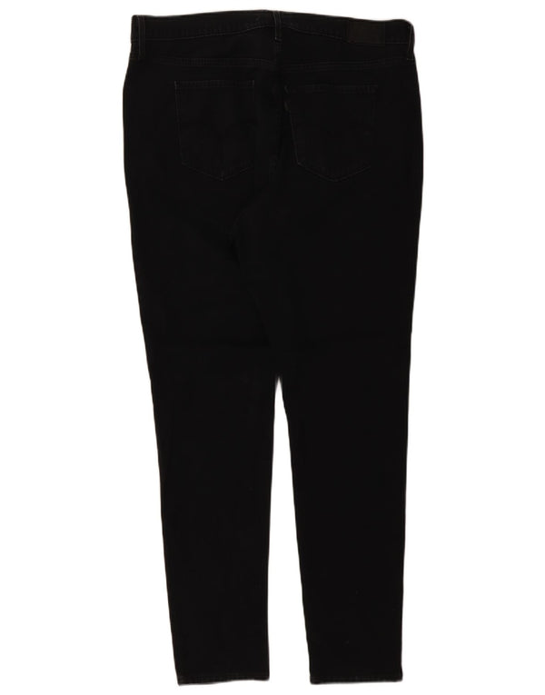 Levi's Damen 721 High Rise Skinny Jeans US 16 2XL W36 L30 Schwarze Baumwolle